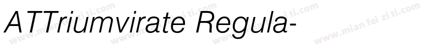 ATTriumvirate Regula字体转换